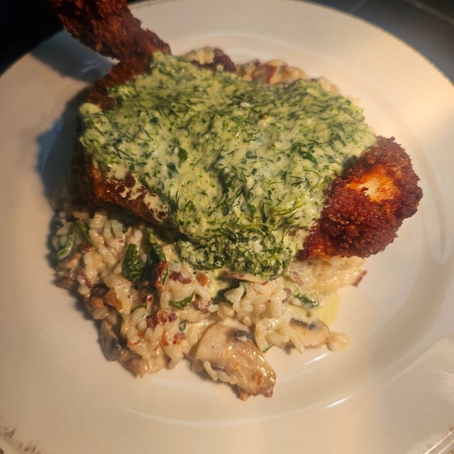 Chicken Rockefeller.